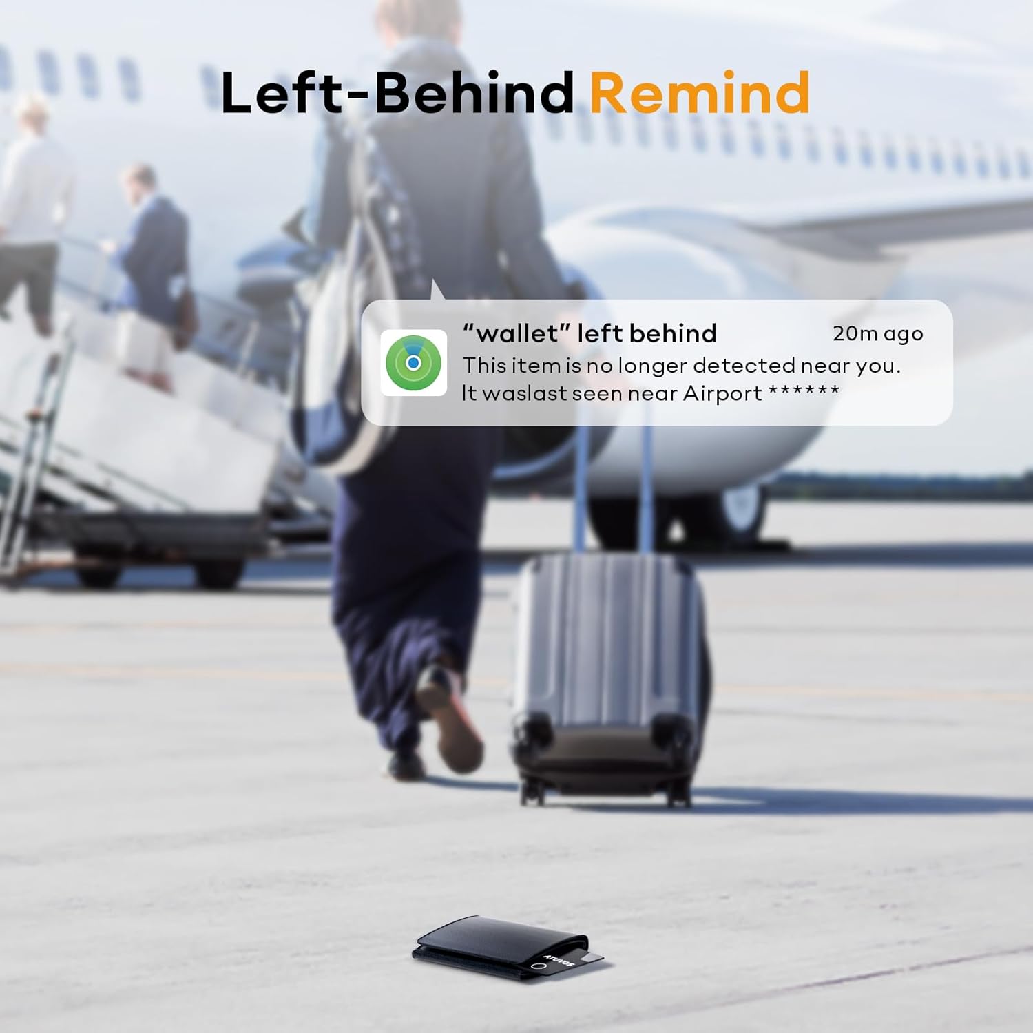 Wallet & Passport Tracking Card – Works with Apple Find My