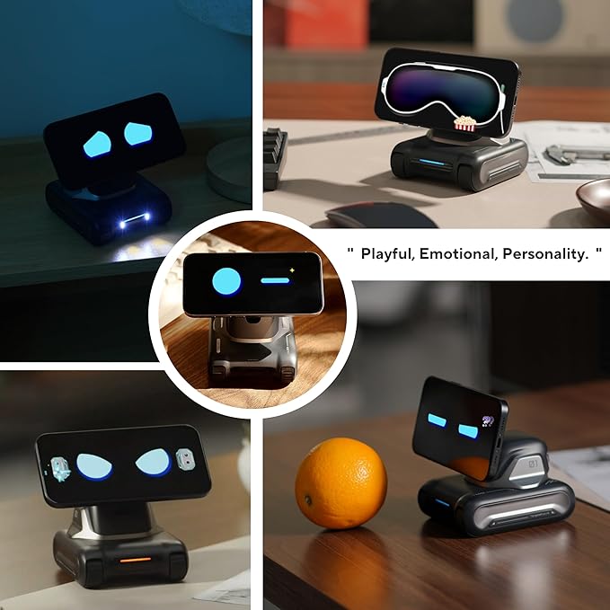 LOOI Robot – AI Desktop Companion with Voice, Memory & Wireless Charging